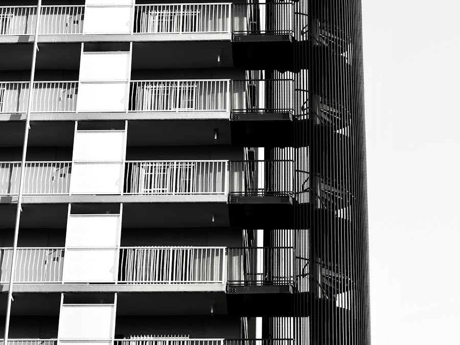 Fassade eines Wohngebäudes